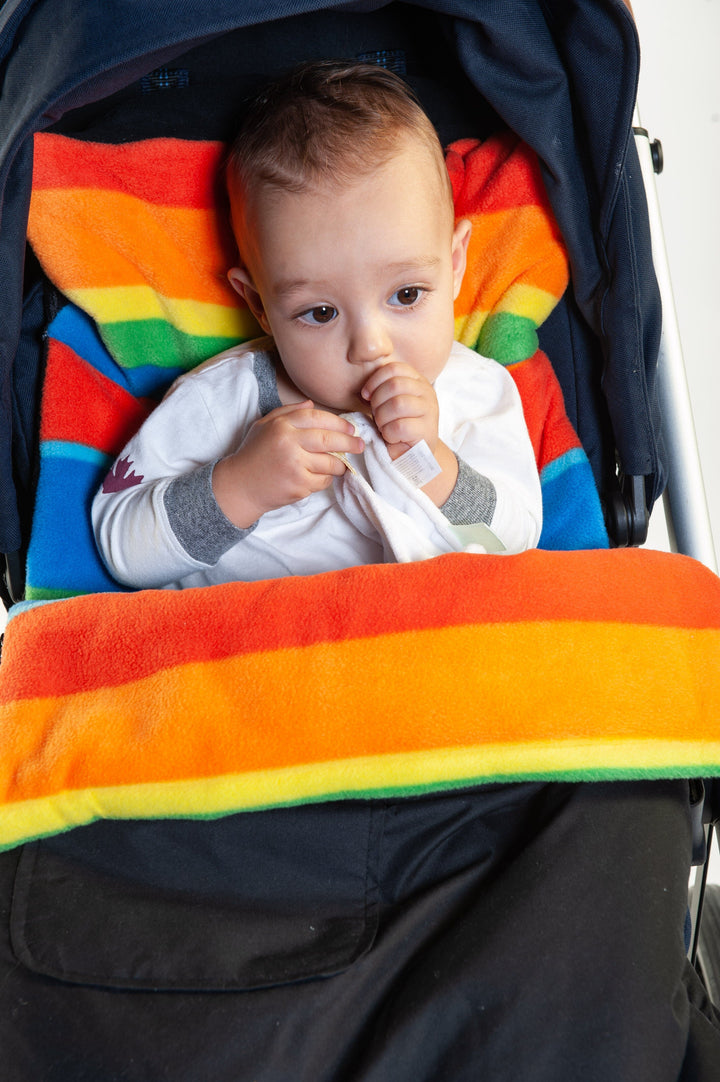 Buggysnuggle Explorer Rainbow Extreme Fleece Baby Stroller Accessories Buggysnuggle
