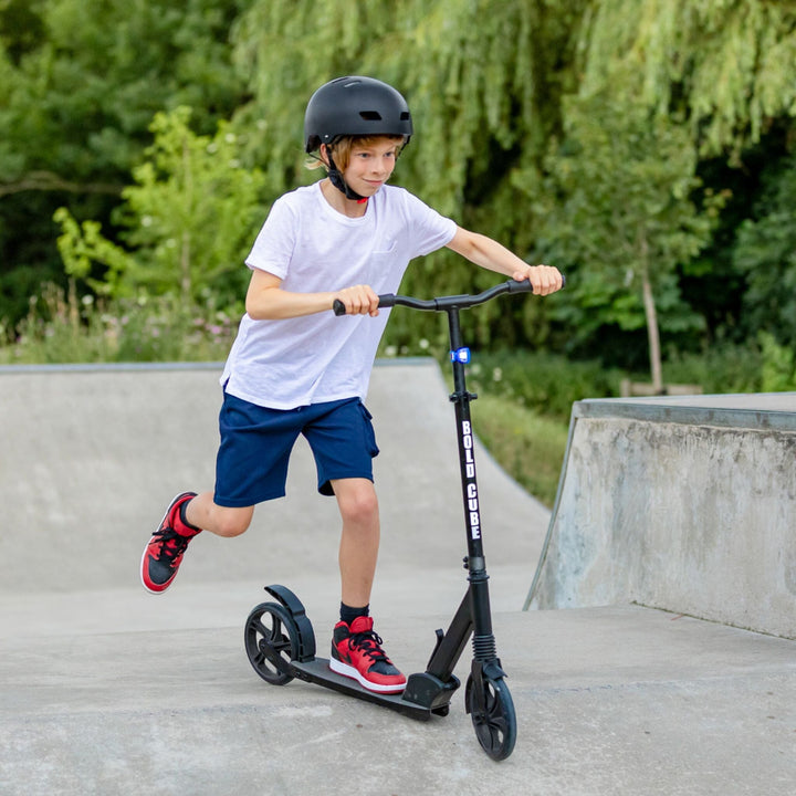 Charcoal - Big 2 Wheel Scooter Big Wheeler BOLDCUBE Scooters
