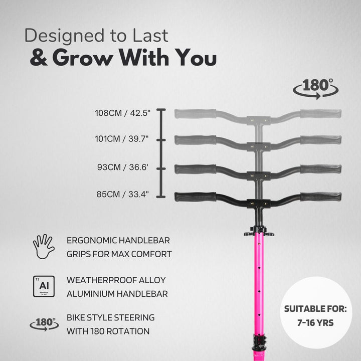 Cyan - Big 2 Wheel Scooter Big Wheeler BOLDCUBE Scooters