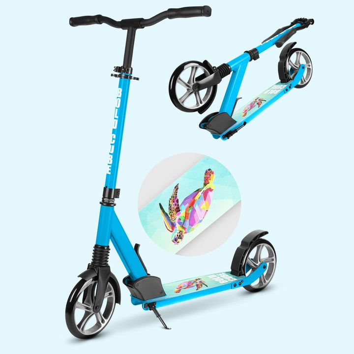 Cyan - Big 2 Wheel Scooter Big Wheeler BOLDCUBE Scooters