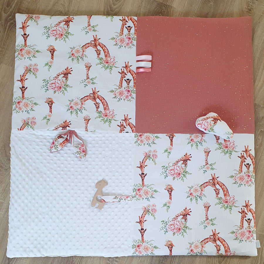 Giraffe Themed Playmat Blanket Play Mats Cotton and Company