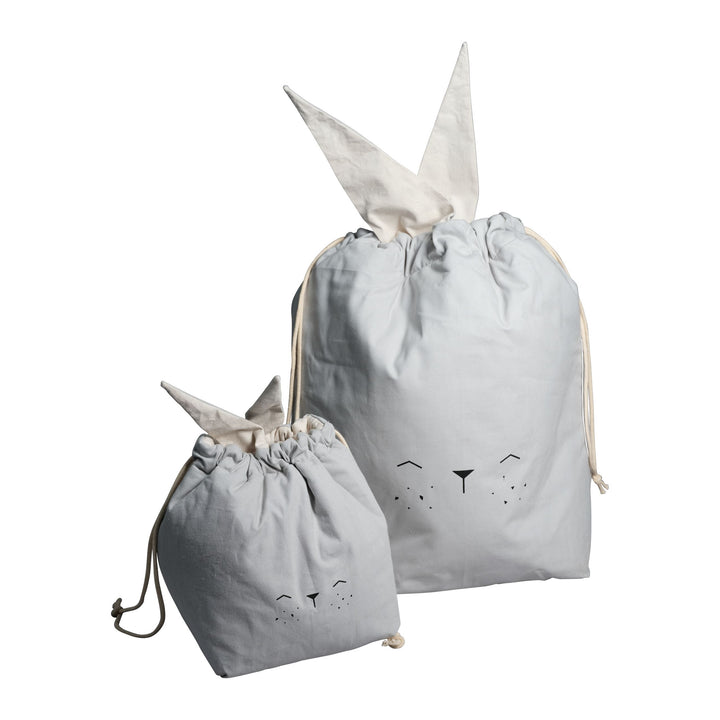 Icy Grey Bunny Storage Bag Baby Mobile Accessories Fabelab