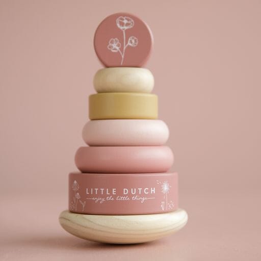Little Dutch Flower Power Wooden Ring Stacker Baby Activity Toys Little Dutch