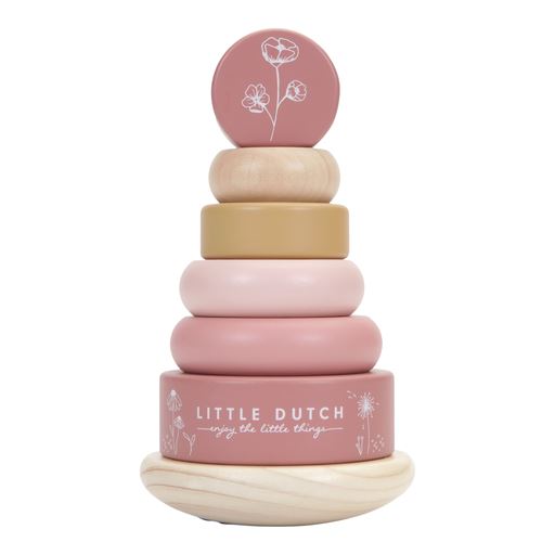 Little Dutch Flower Power Wooden Ring Stacker Baby Activity Toys Little Dutch