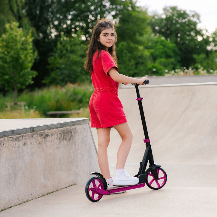 Magenta - Big 2 Wheel Scooter Big Wheeler BOLDCUBE Scooters