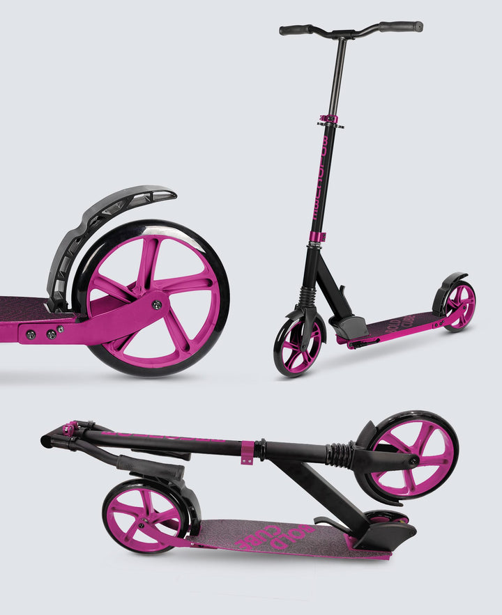 Magenta - Big 2 Wheel Scooter Big Wheeler BOLDCUBE Scooters