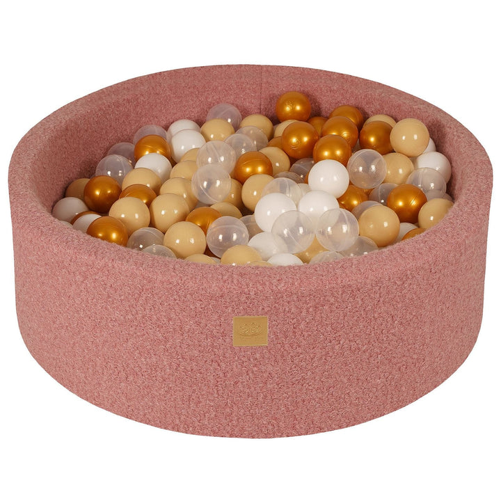 MeowBaby Boucle Pink Round Ball Pit Ball Pits MeowBaby