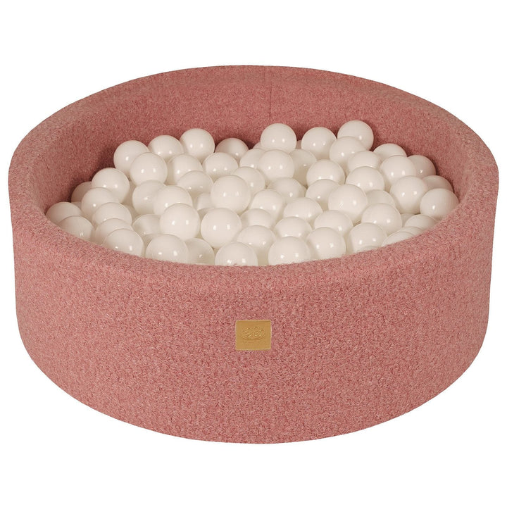 MeowBaby Boucle Pink Round Ball Pit Ball Pits MeowBaby