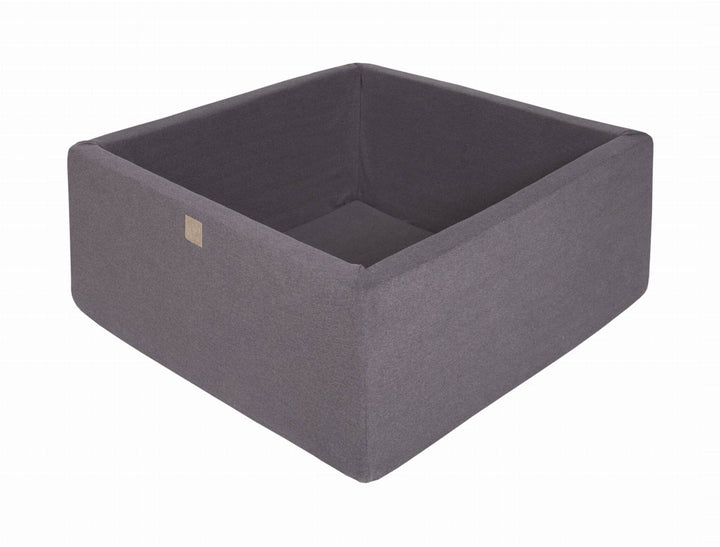 MeowBaby Dark Grey Square Cotton Ball Pit Ball Pits MeowBaby