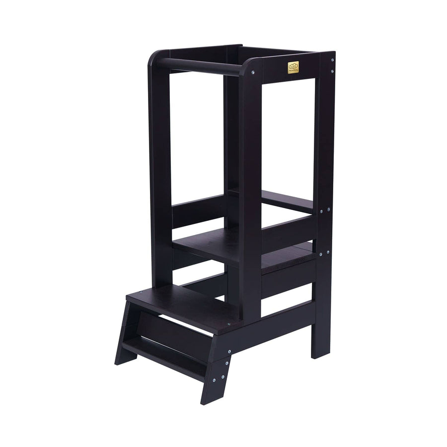 MeowBaby Kitchen Helper Learning Tower Kitchen Helper MeowBaby Black