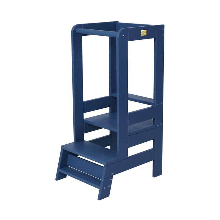 MeowBaby Kitchen Helper Learning Tower Kitchen Helper MeowBaby Blue
