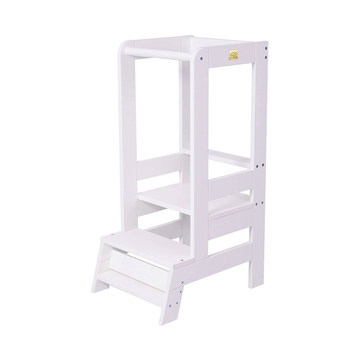 MeowBaby Kitchen Helper Learning Tower Kitchen Helper MeowBaby White