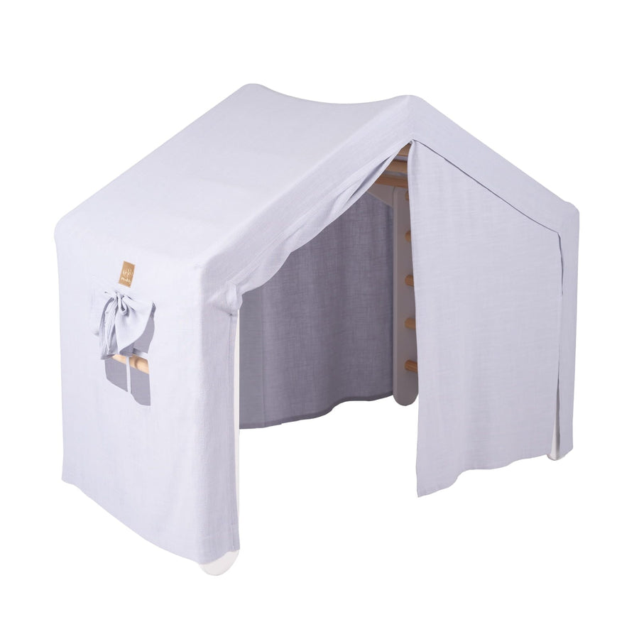 MeowBaby Large Ladder House Climbing Set MeowBaby Grey-Blue White