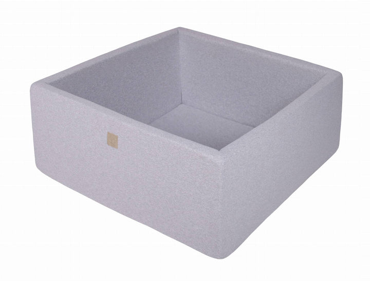 MeowBaby Light Grey Square Cotton Ball Pit Ball Pits MeowBaby