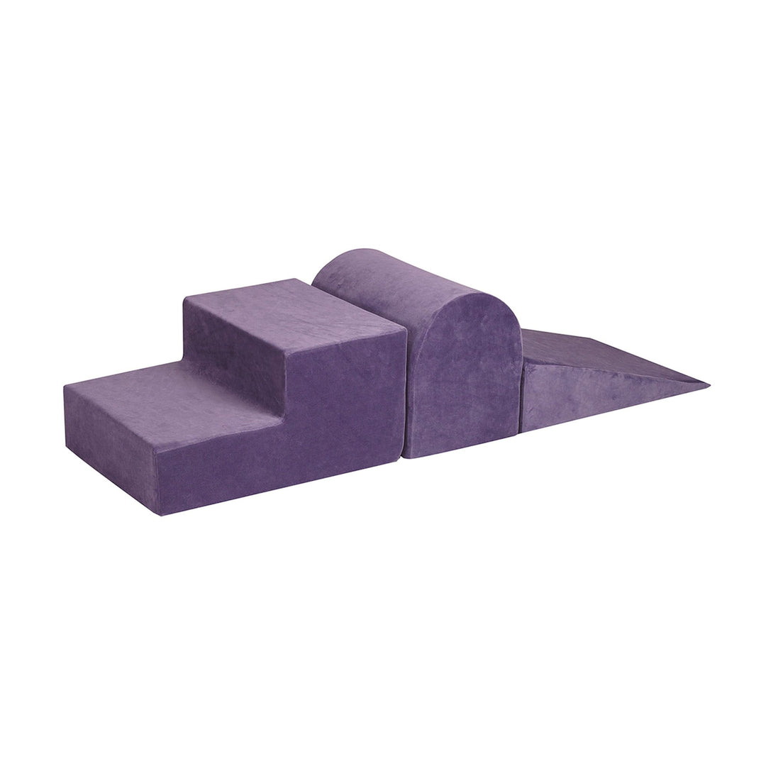 MeowBaby Luxury Grey Blue Foam Soft Play Playground Foam Blocks MeowBaby 3 Elements