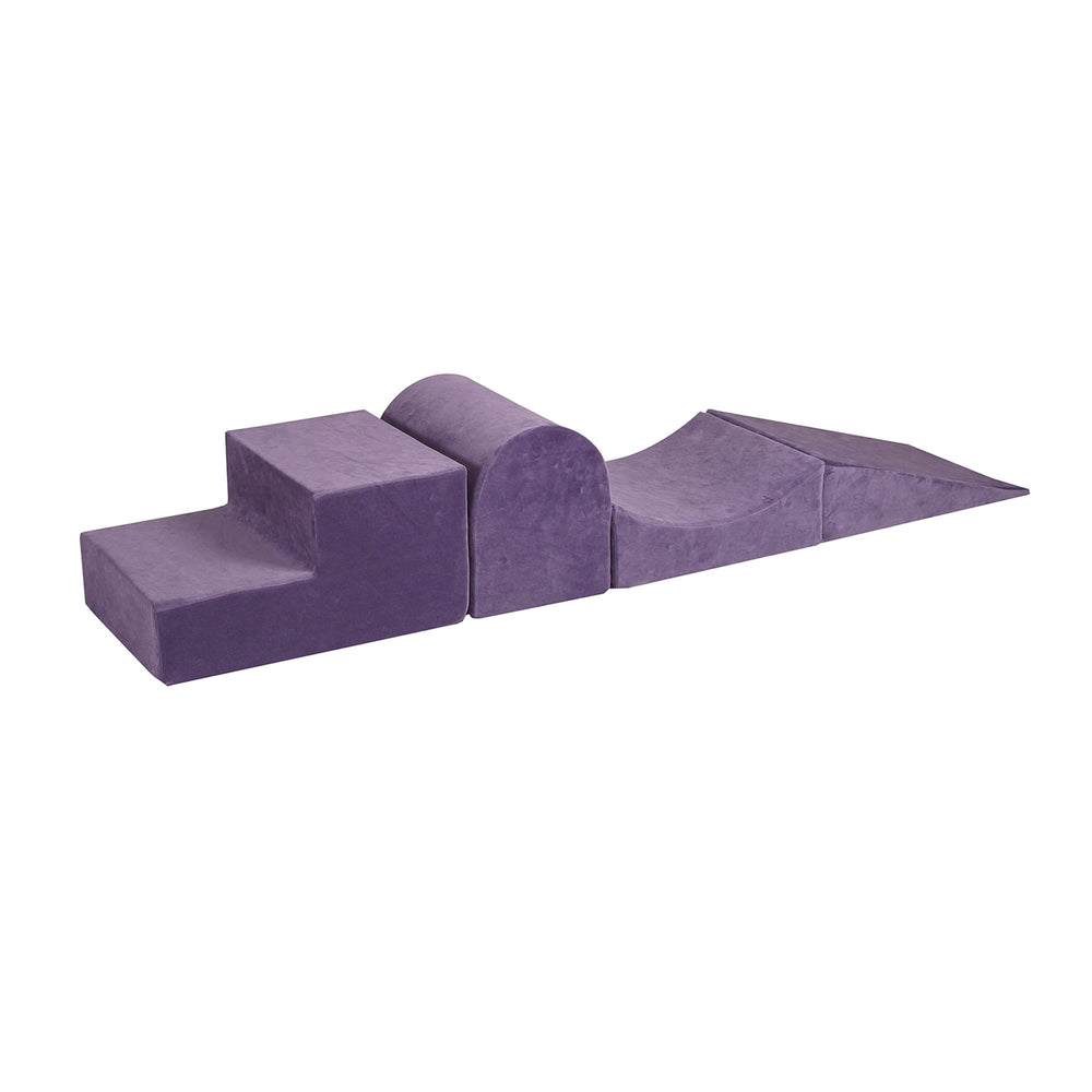 MeowBaby Luxury Grey Blue Foam Soft Play Playground Foam Blocks MeowBaby 4 Elements