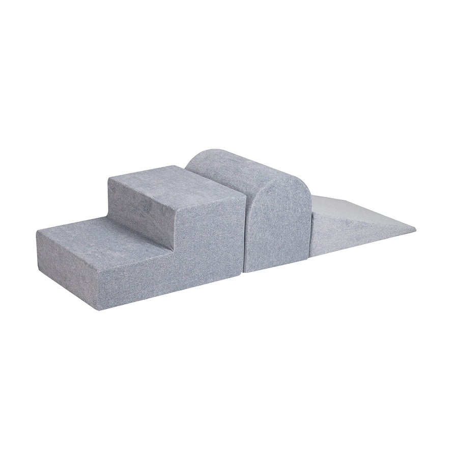 MeowBaby Luxury Grey Foam Soft Play Playground Foam Blocks MeowBaby 3 Elements