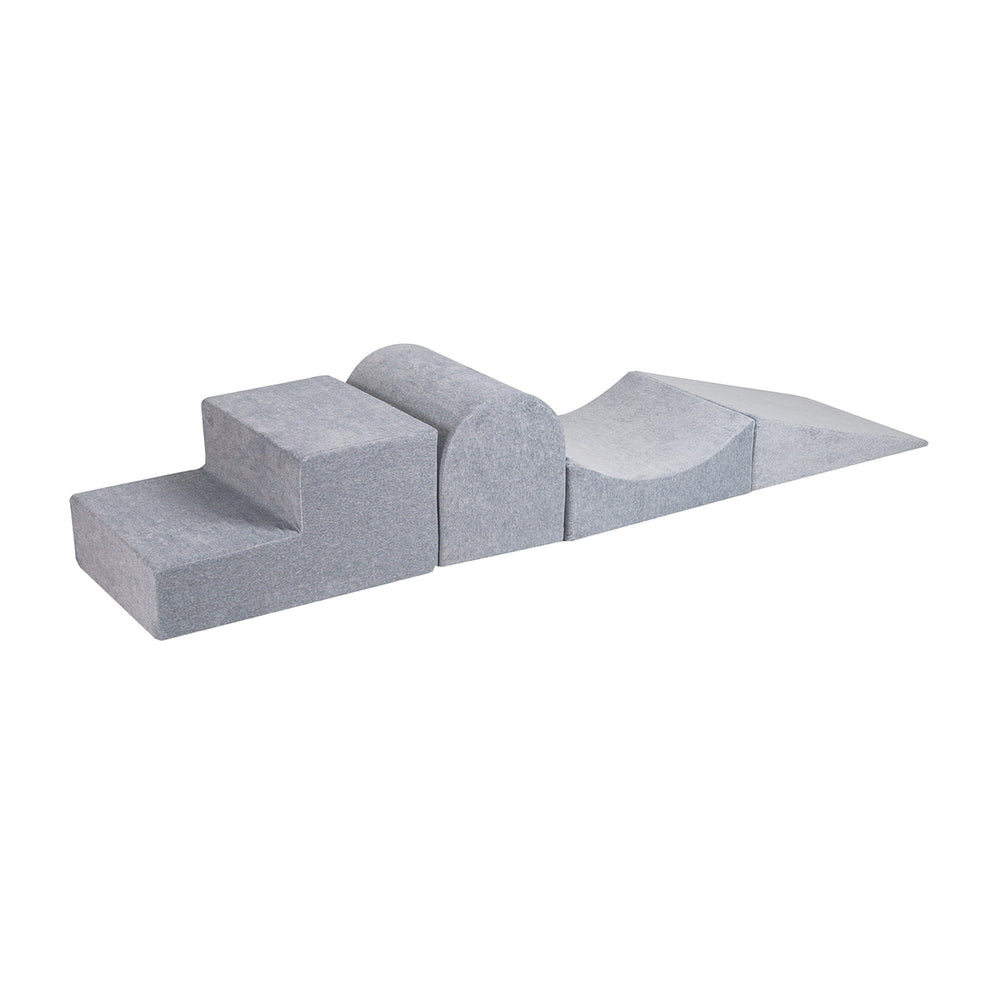 MeowBaby Luxury Grey Foam Soft Play Playground Foam Blocks MeowBaby 4 Elements
