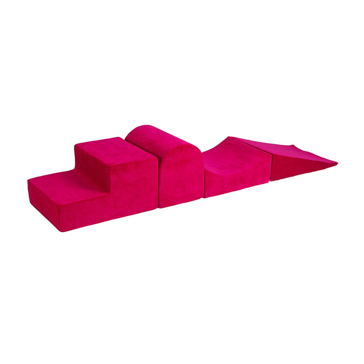MeowBaby Luxury Magenta Foam Soft Play Playground Foam Blocks MeowBaby 4 Elements