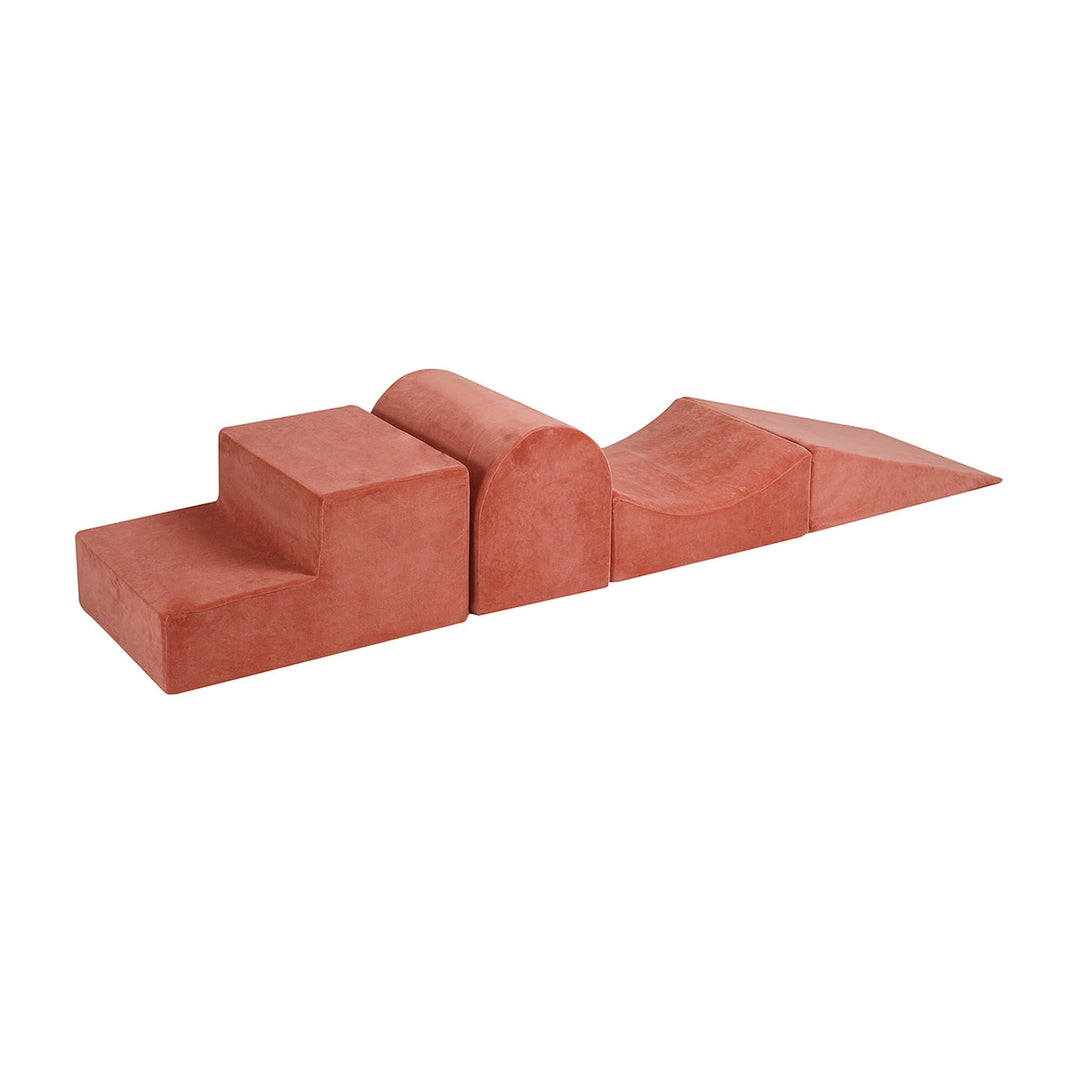 MeowBaby Luxury Marsala Red Foam Soft Play Playground Foam Blocks MeowBaby 4 Elements