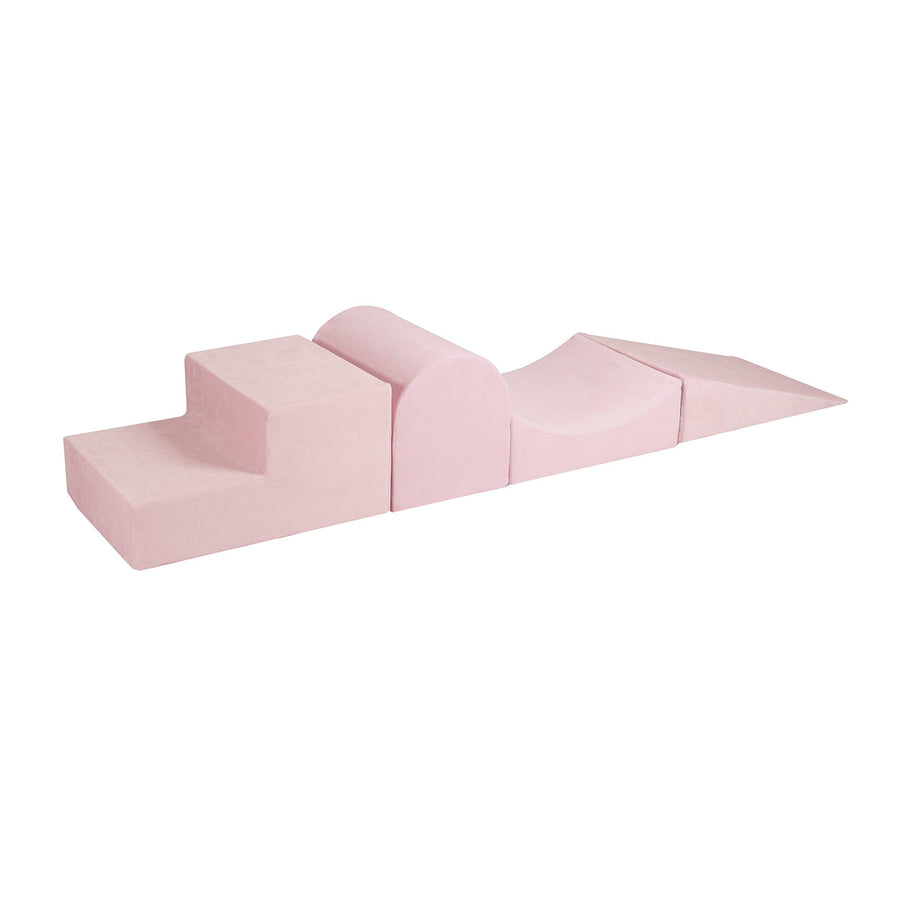 MeowBaby Powder Pink Red Foam Soft Play Playground Foam Blocks MeowBaby 4 Elements