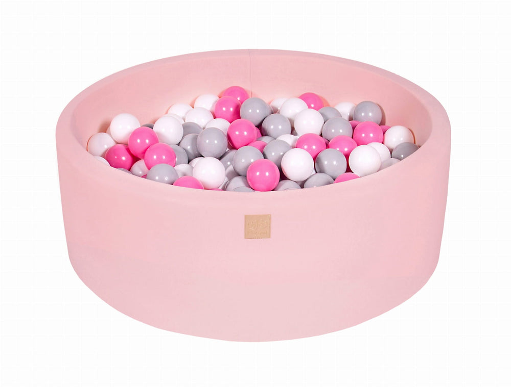 MeowBaby Powder Pink Round Cotton Ball Pit Ball Pits MeowBaby