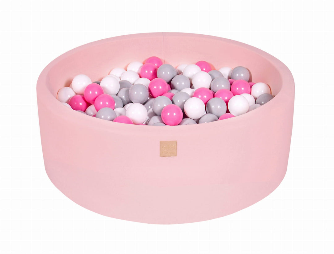MeowBaby Powder Pink Round Cotton Ball Pit Ball Pits MeowBaby