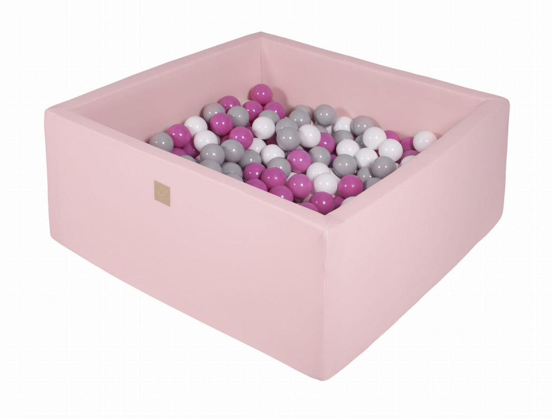 MeowBaby Powder Pink Square Cotton Ball Pit Ball Pits MeowBaby