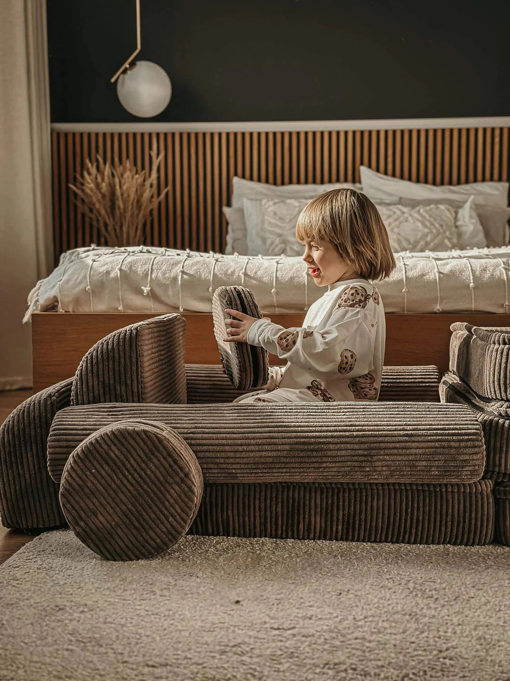 MeowBaby Premium Corduroy Kids' Sofa Sofa MeowBaby