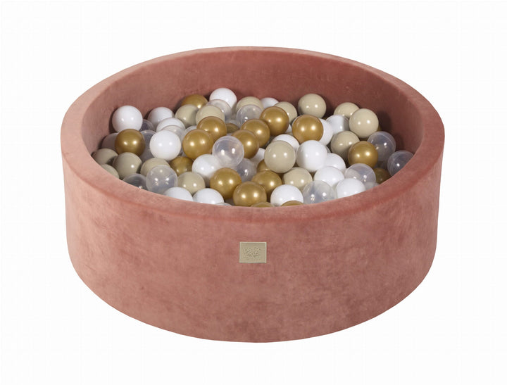 MeowBaby Red Round Velvet Ball Pit Ball Pits MeowBaby