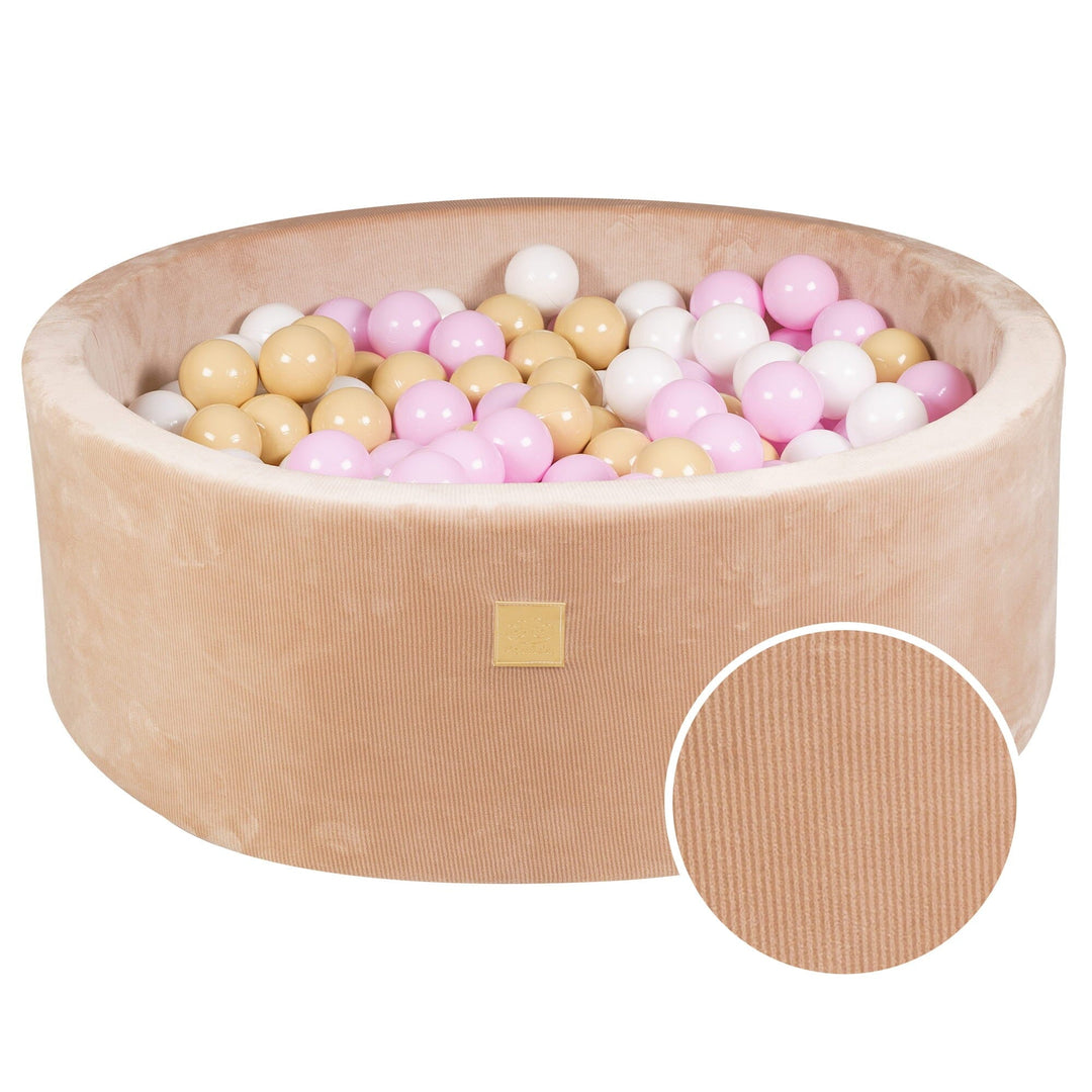 MeowBaby Sand Round Corduroy Ball Pit Ball Pits MeowBaby