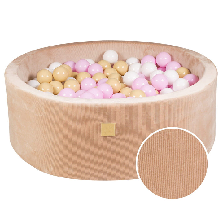 MeowBaby Sand Round Corduroy Ball Pit Ball Pits MeowBaby