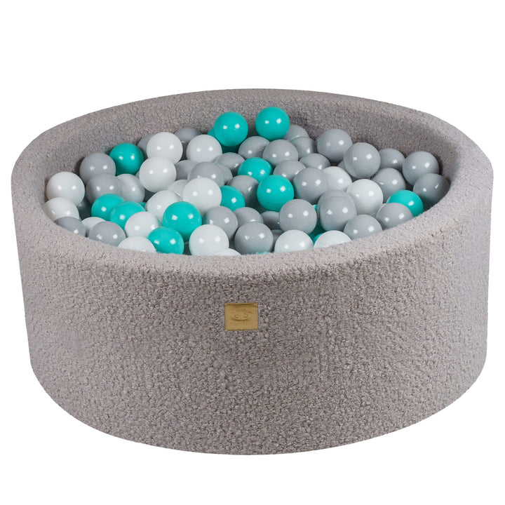 MeowBaby® Boucle Grey Round Ball Pit Ball Pits MeowBaby