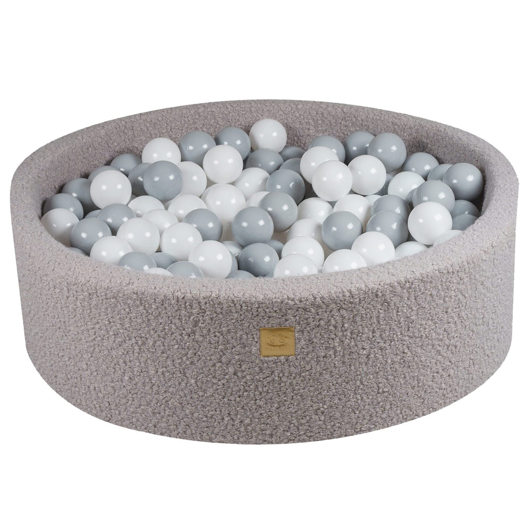 MeowBaby® Boucle Grey Round Ball Pit Ball Pits MeowBaby