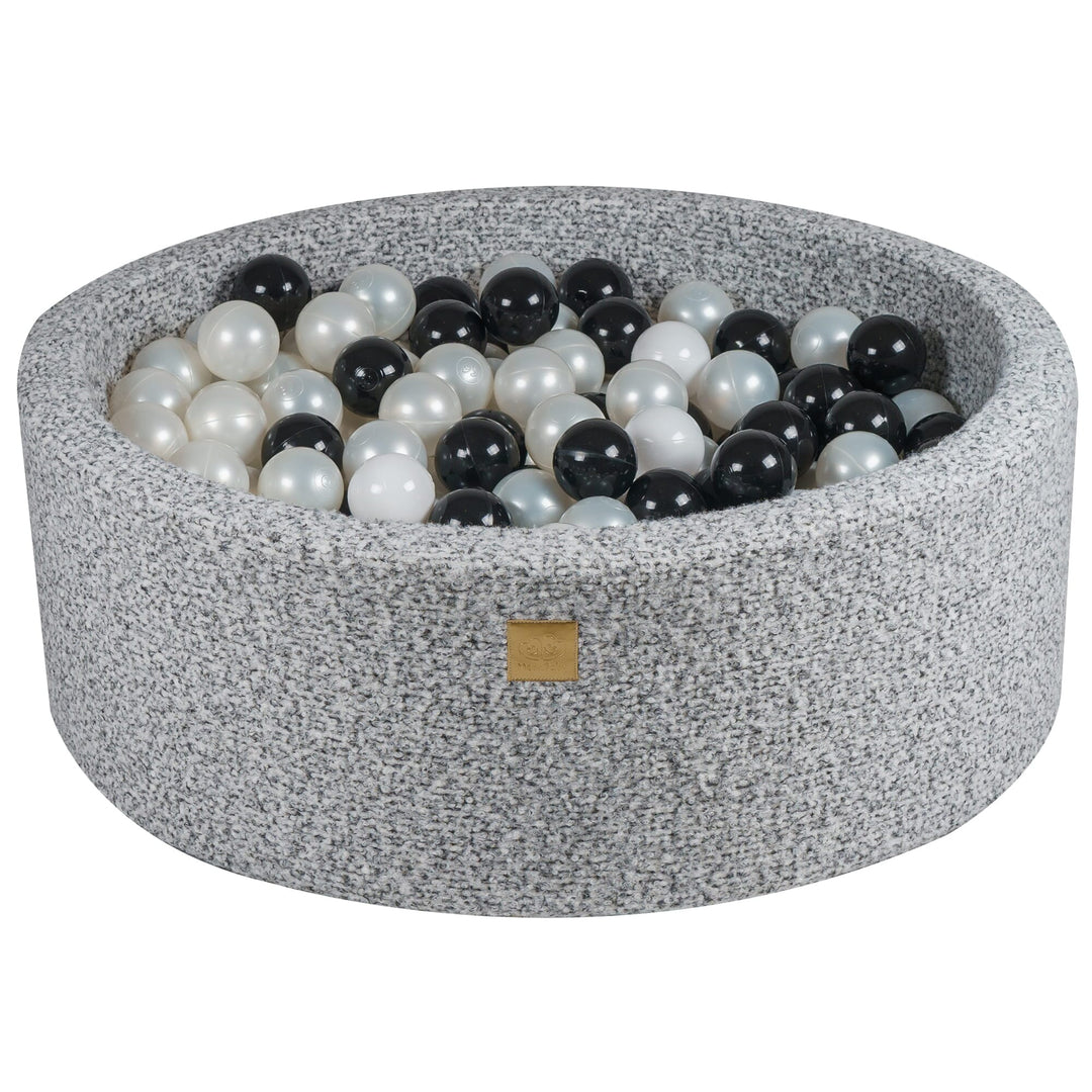MeowBaby® Boucle Marled Grey Round Ball Pit Ball Pits MeowBaby