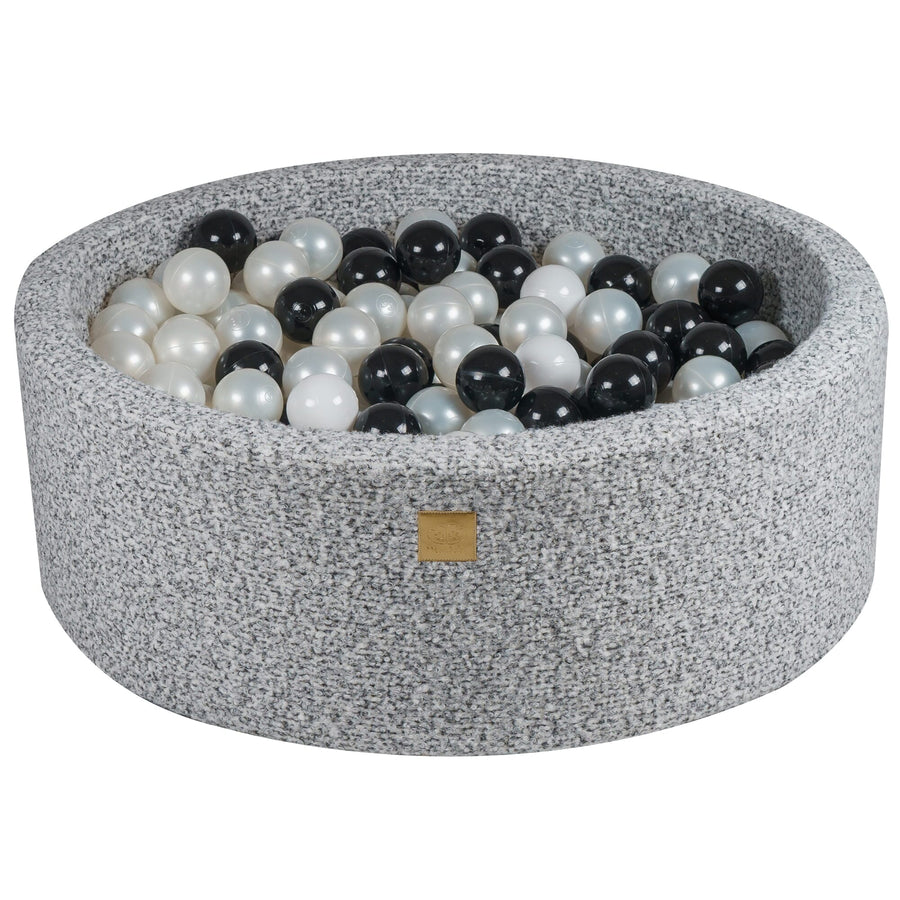 MeowBaby® Boucle Marled Grey Round Ball Pit Ball Pits MeowBaby