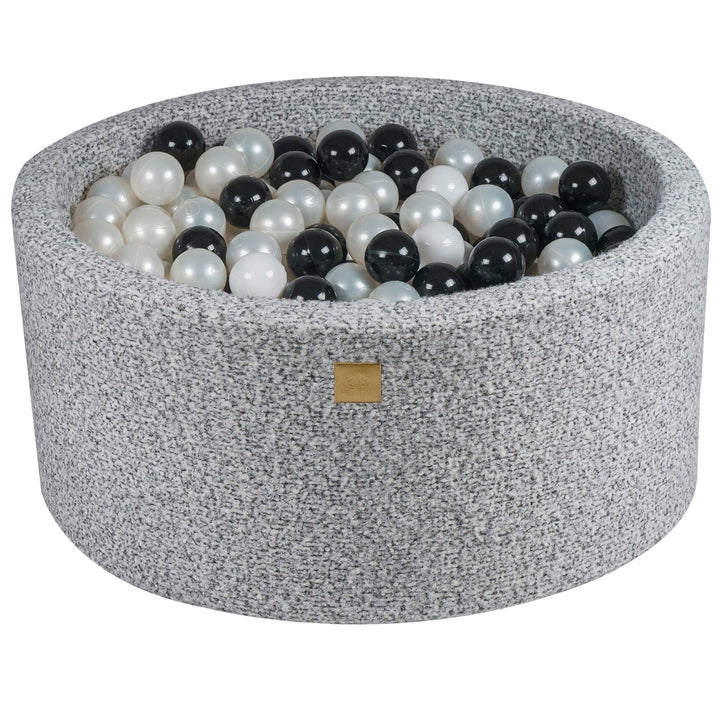 MeowBaby® Boucle Marled Grey Round Ball Pit Ball Pits MeowBaby