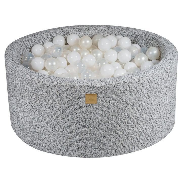 MeowBaby® Boucle Marled Grey Round Ball Pit Ball Pits MeowBaby