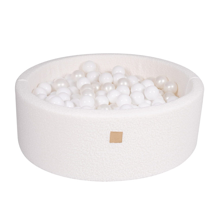 MeowBaby® Boucle White Round Ball Pit Ball Pits MeowBaby