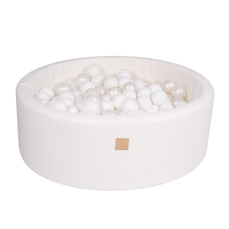 MeowBaby® Boucle White Round Ball Pit Ball Pits MeowBaby