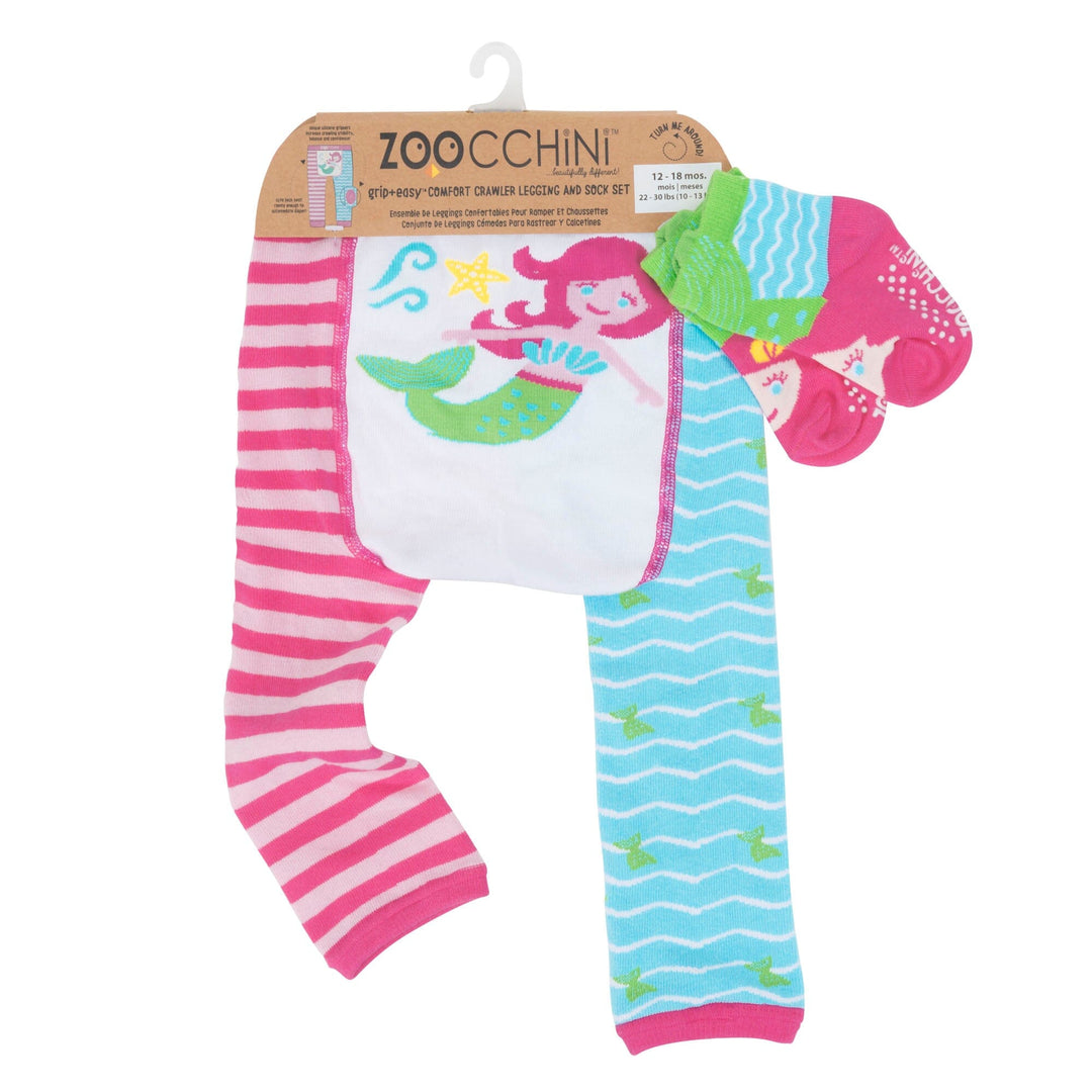 Mermaid Baby Legging & Socks Set Baby & Toddler Socks & Tights Zoocchini