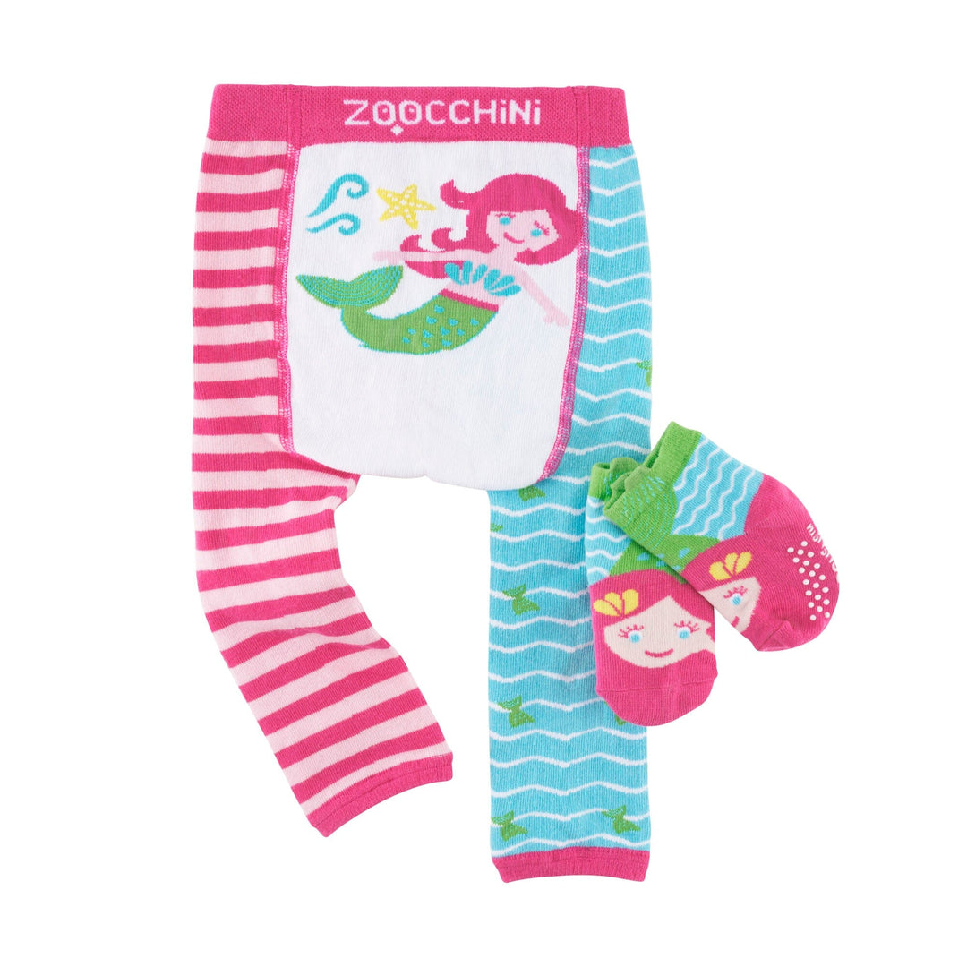 Mermaid Baby Legging & Socks Set Baby & Toddler Socks & Tights Zoocchini
