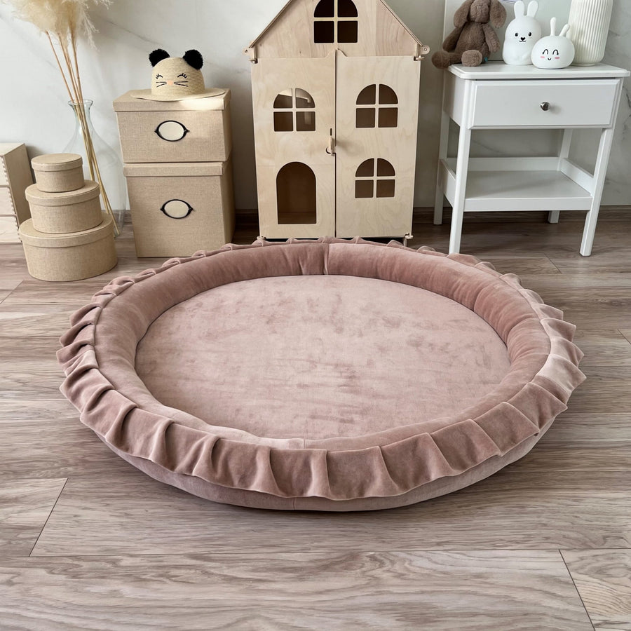 Monio for Kids Beige Velvet Padded Nest Playmat Play Mats MONIO for Kids