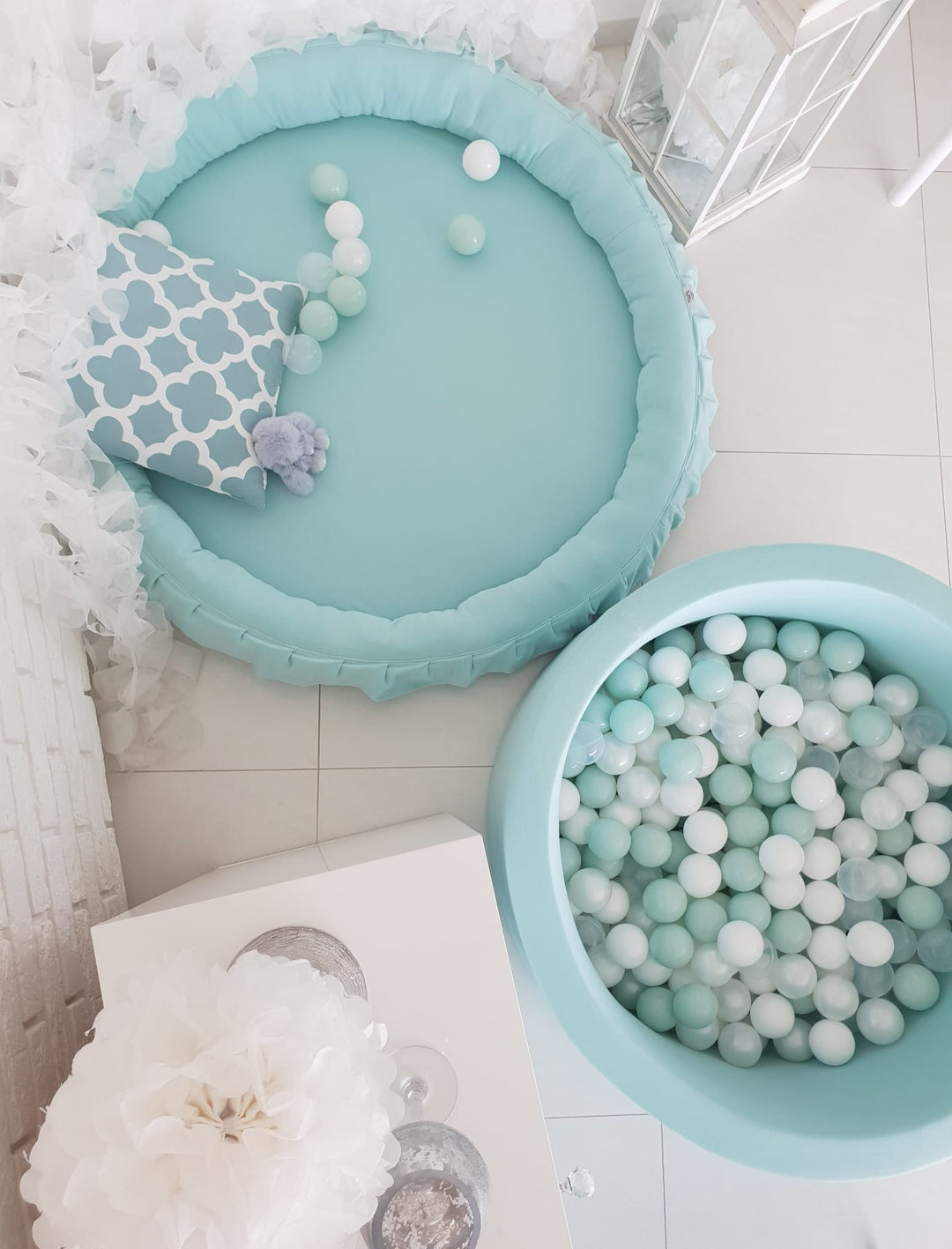 Monio for Kids Mint Cotton Padded Nest Playmat Play Mats MONIO for Kids