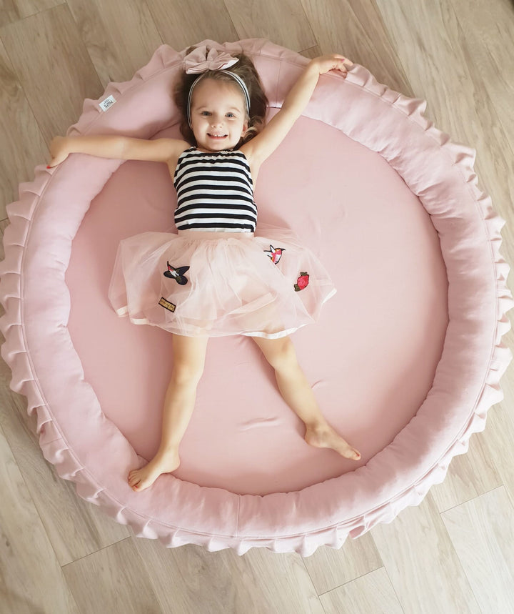 Monio for Kids Powder Pink Cotton Padded Nest Playmat Play Mats MONIO for Kids