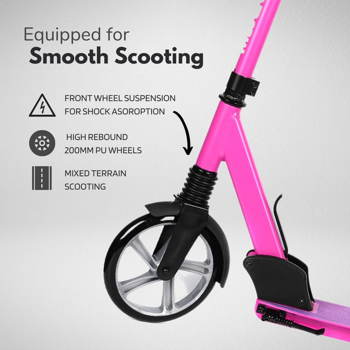 Navy - Big 2 Wheel Scooter Big Wheeler BOLDCUBE Scooters