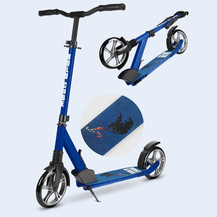 Navy - Big 2 Wheel Scooter Big Wheeler BOLDCUBE Scooters