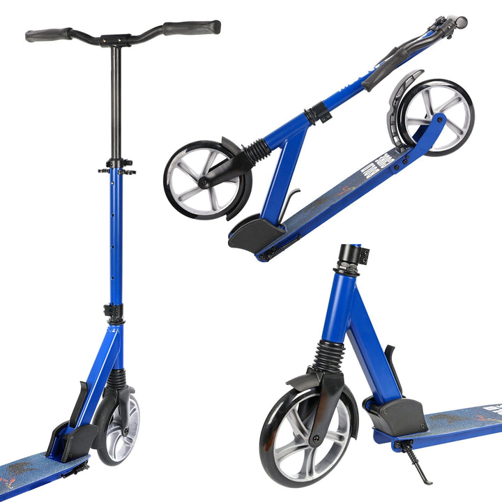 Navy - Big 2 Wheel Scooter Big Wheeler BOLDCUBE Scooters
