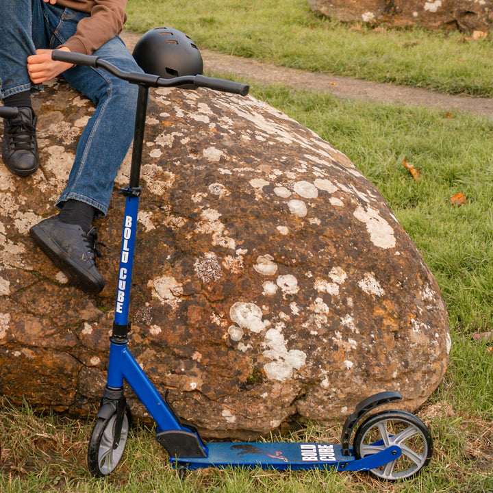 Navy - Big 2 Wheel Scooter Big Wheeler BOLDCUBE Scooters