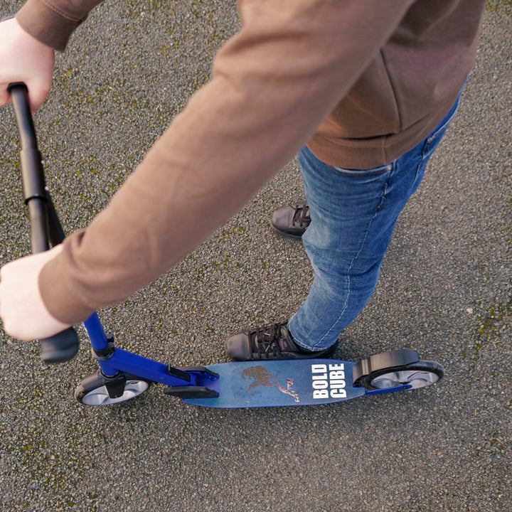 Navy - Big 2 Wheel Scooter Big Wheeler BOLDCUBE Scooters